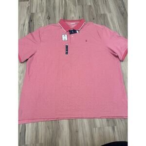 IZOD Polo Shirt Mens 5XLT Pink Advantage Performance Sport Flex Cool FX